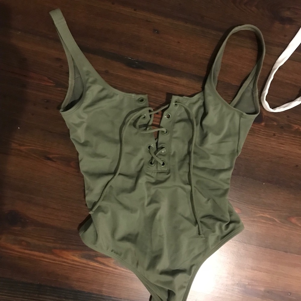 LA HEARTS Lace Up One Piece